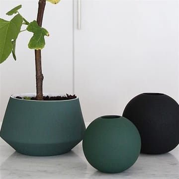 Jarrón Ball verde oscuro - 10 cm - Cooee Design
