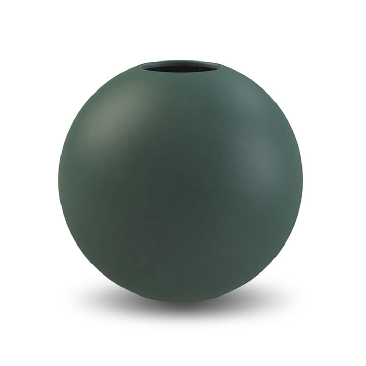 Jarrón Ball verde oscuro - 20 cm - Cooee Design