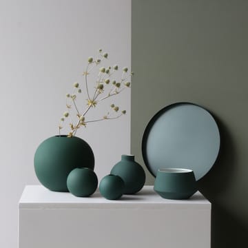 Jarrón Ball verde oscuro - 20 cm - Cooee Design