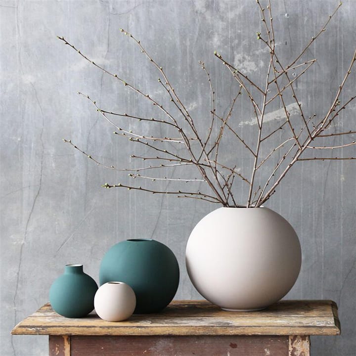 Jarrón Ball verde oscuro, 20 cm Cooee Design