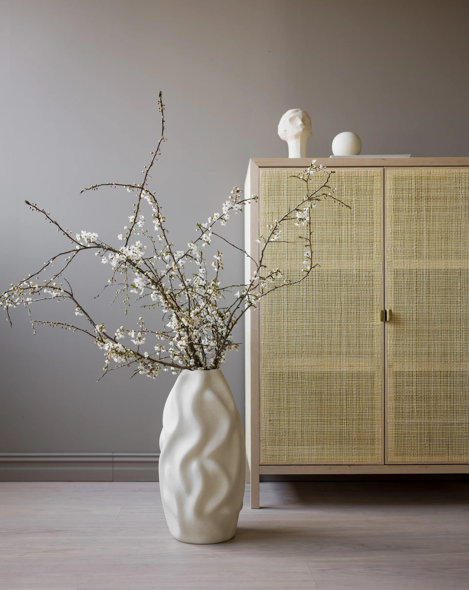 Jarrón Drift 55 cm, Vanilla Cooee Design
