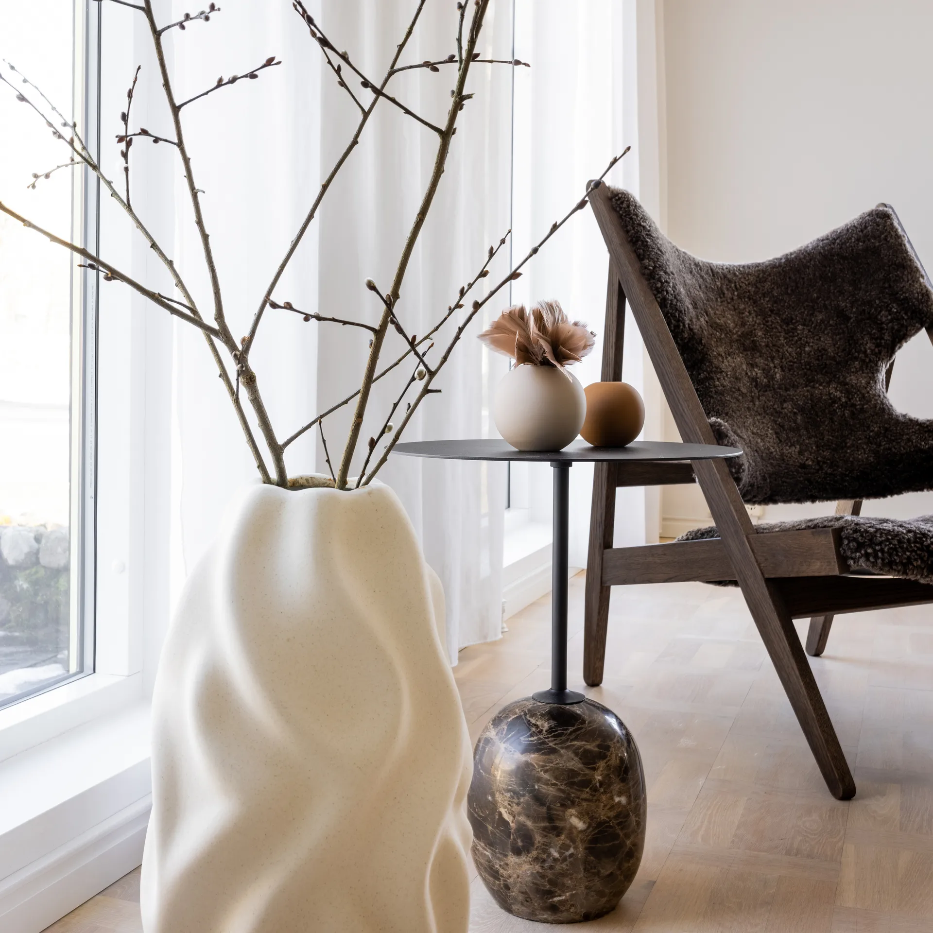 Jarrón Drift 55 cm, Vanilla Cooee Design