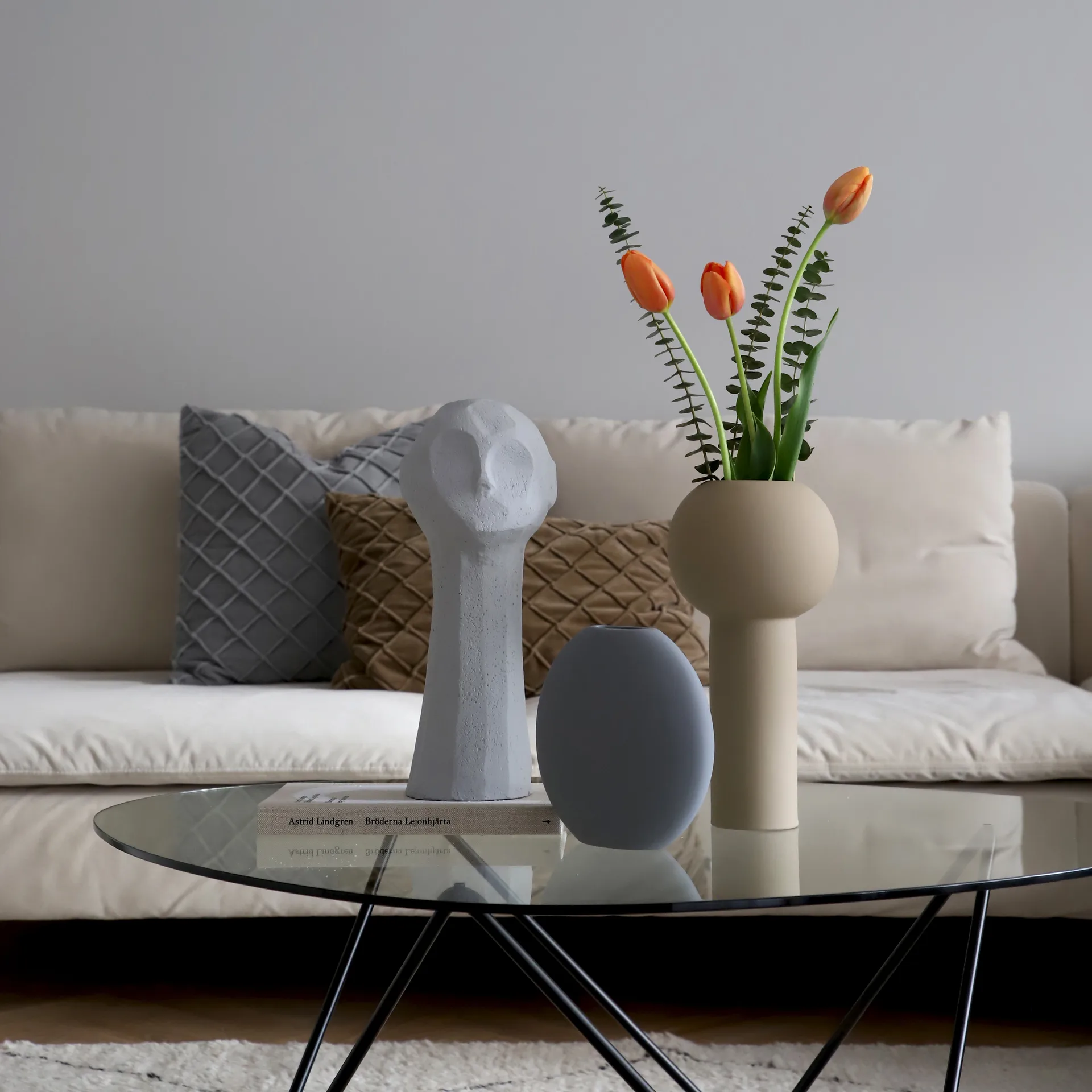 Jarrón Pastille 20 cm, Grey Cooee Design