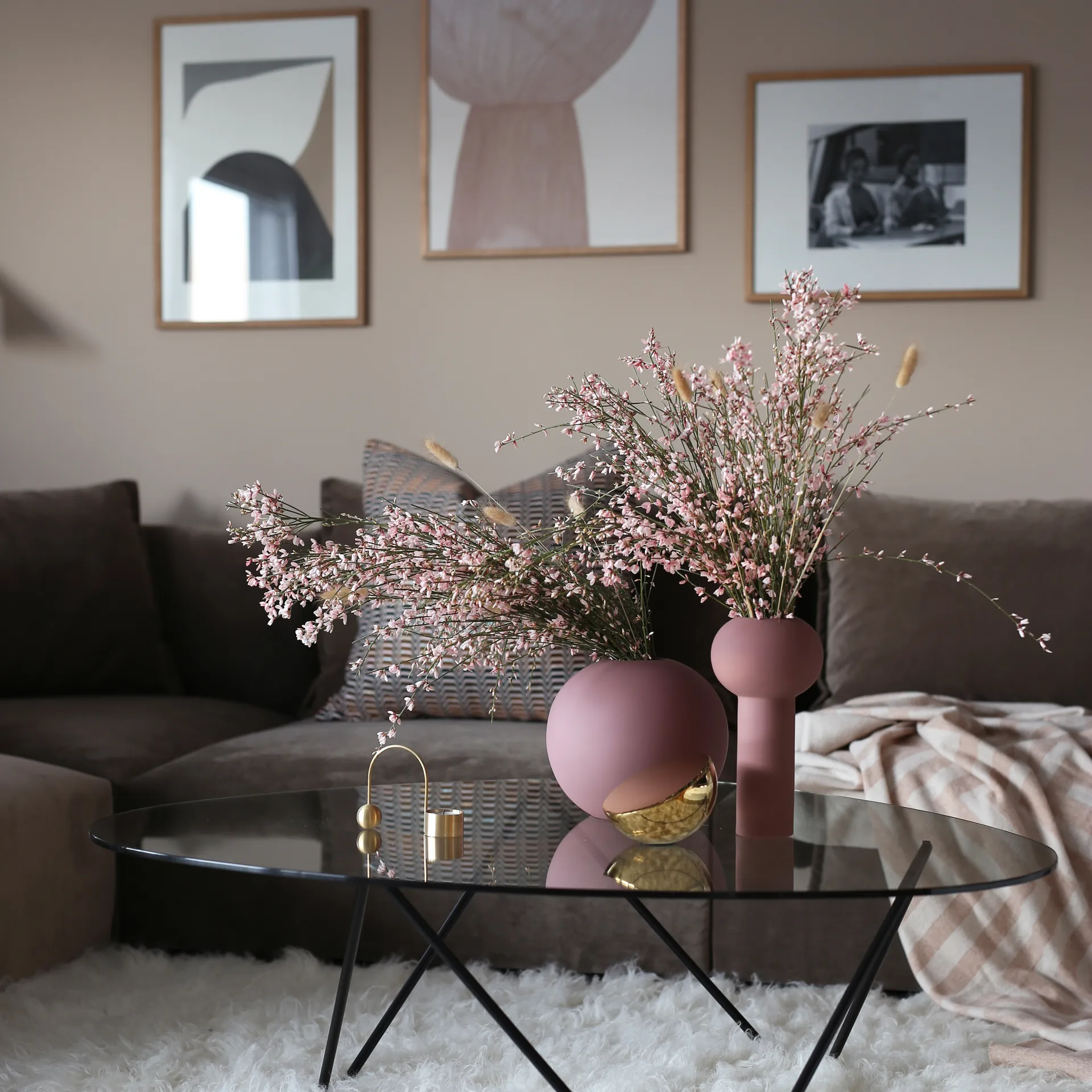 Jarrón Pillar 24 cm, Cinder rose Cooee Design