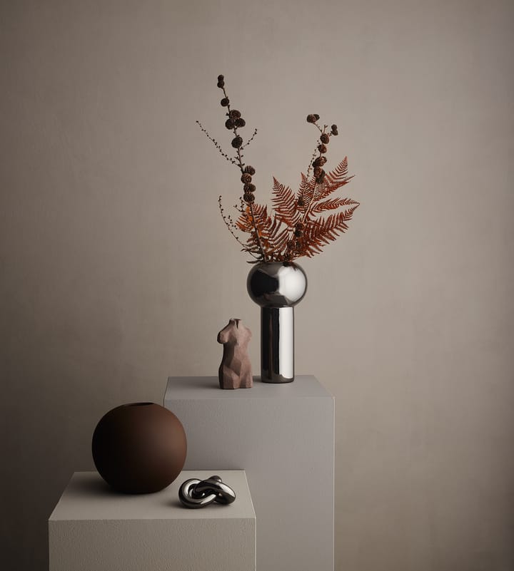 Jarrón Pillar 24 cm, Dark Silver Cooee Design