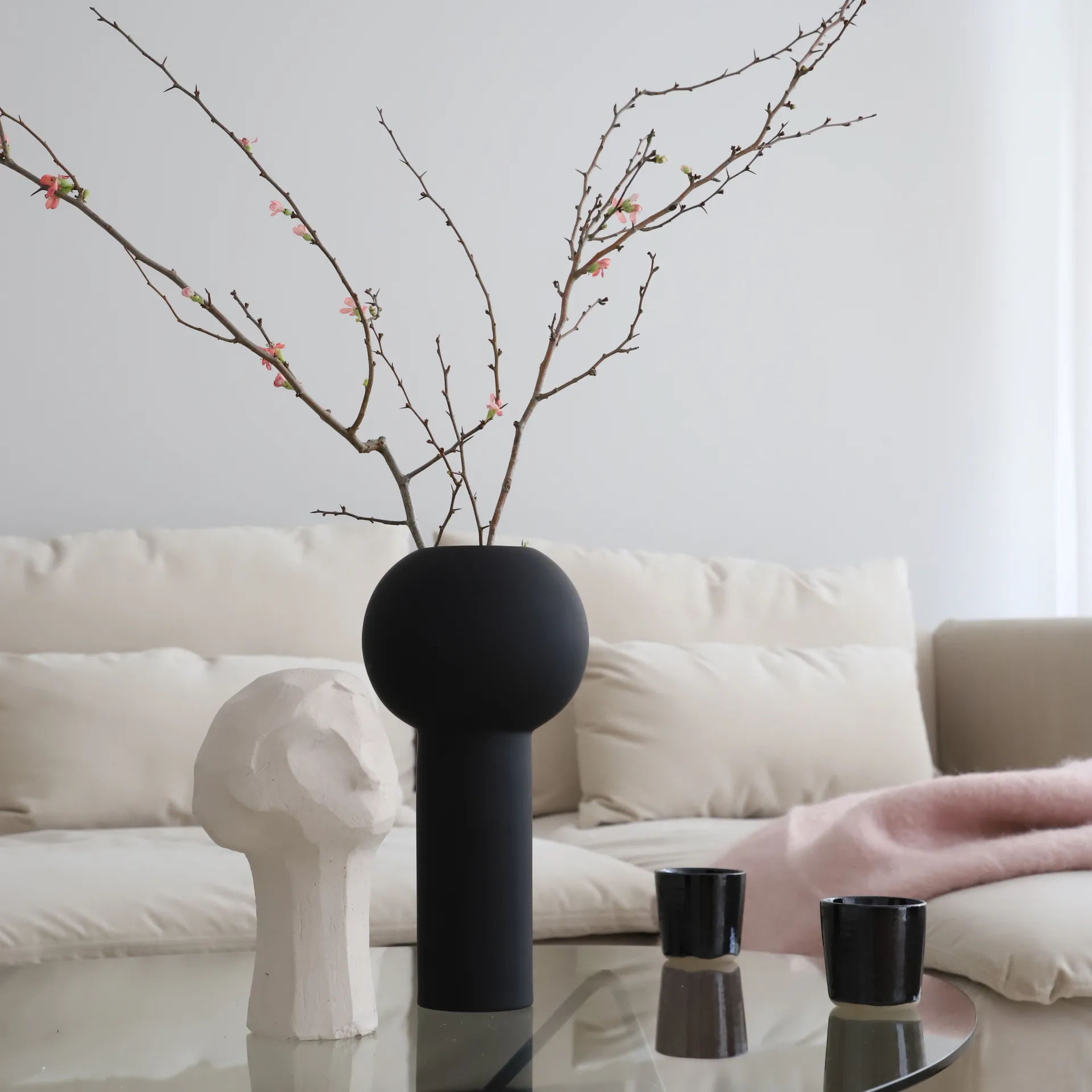 Jarrón Pillar 32 cm, Black Cooee Design