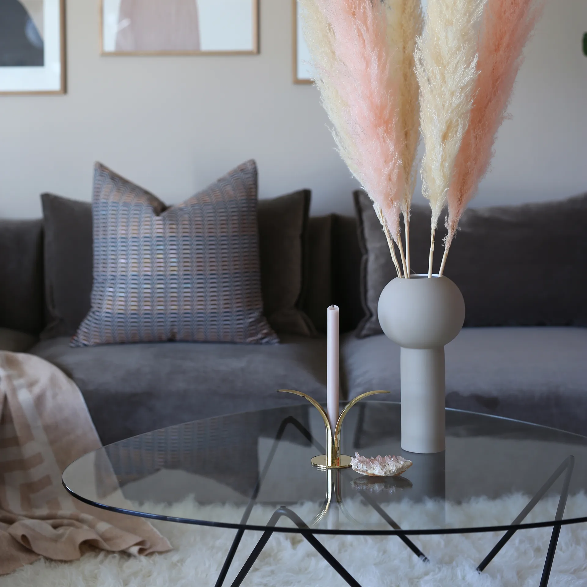 Jarrón Pillar 32 cm, Grey Cooee Design