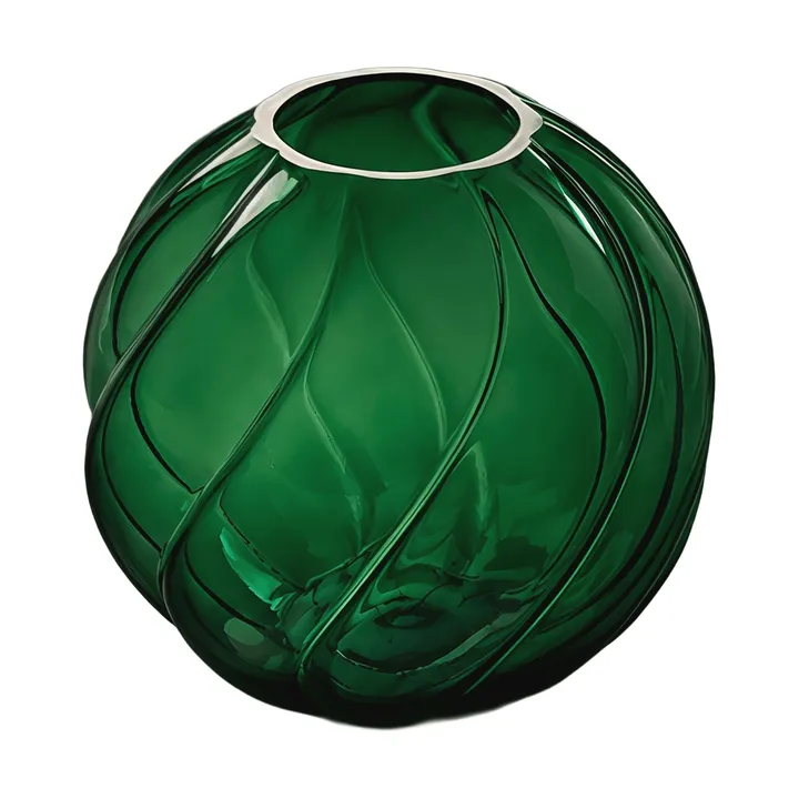 Jarrón Twist ball 12 cm - Forest green - Cooee Design