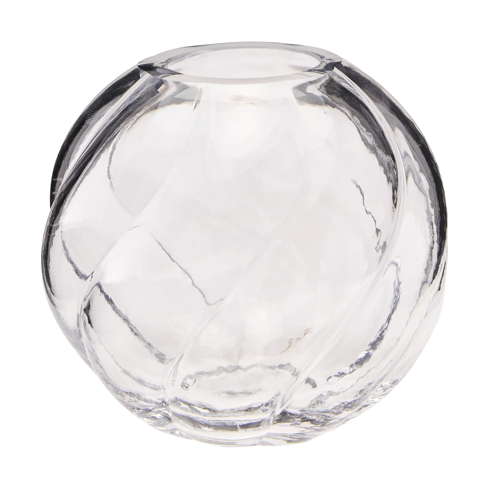 Jarrón Twist ball 12 cm, Transparente Cooee Design