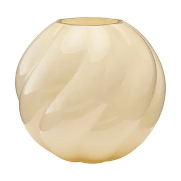 Jarrón Twist ball 20 cm - Amarillo mantequilla - Cooee Design