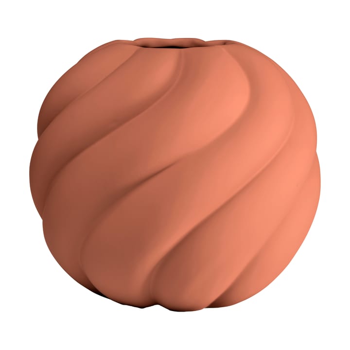 Jarrón Twist ball 20 cm - Brick red - Cooee Design