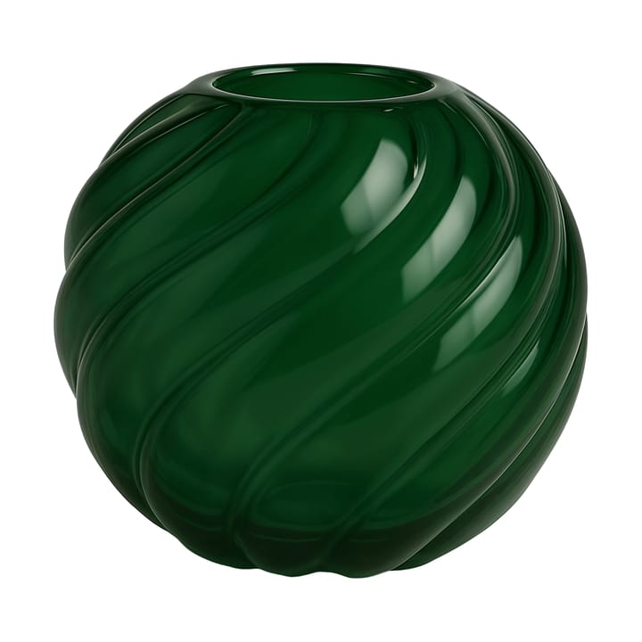 Jarrón Twist ball Ø20x19 cm - Verde bosque - Cooee Design