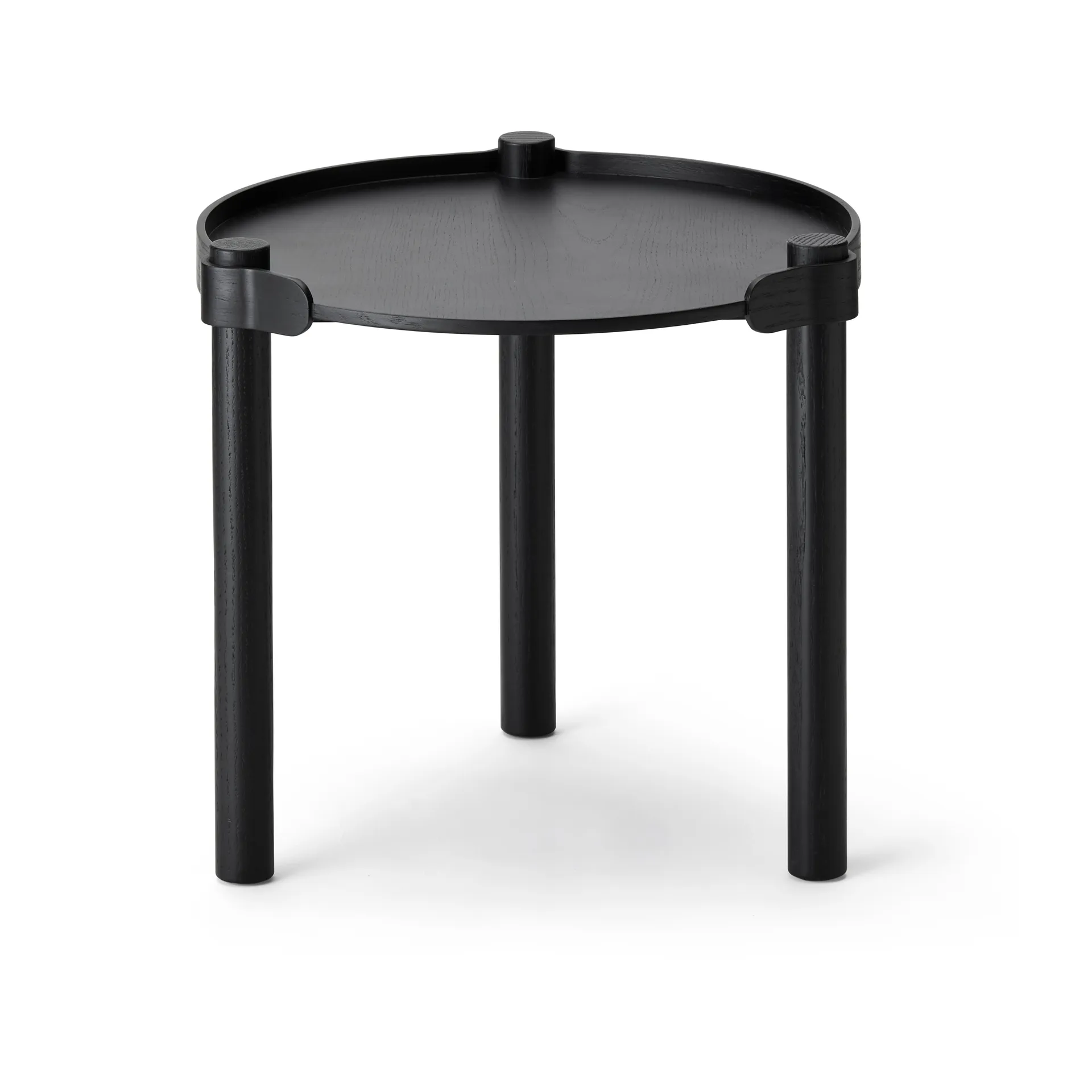 Mesa Woody Ø45 cm, Black stained oak Cooee Design