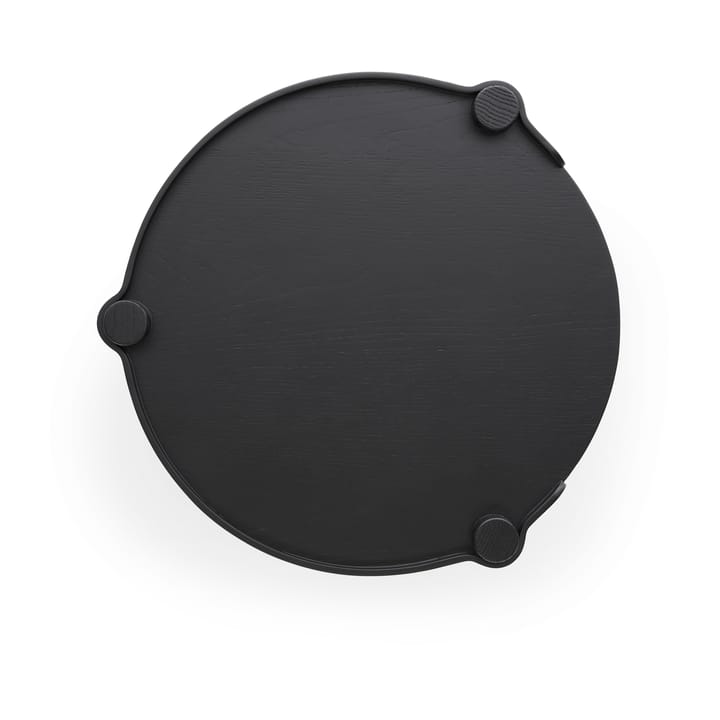Mesa Woody Ø45 cm, Black stained oak Cooee Design
