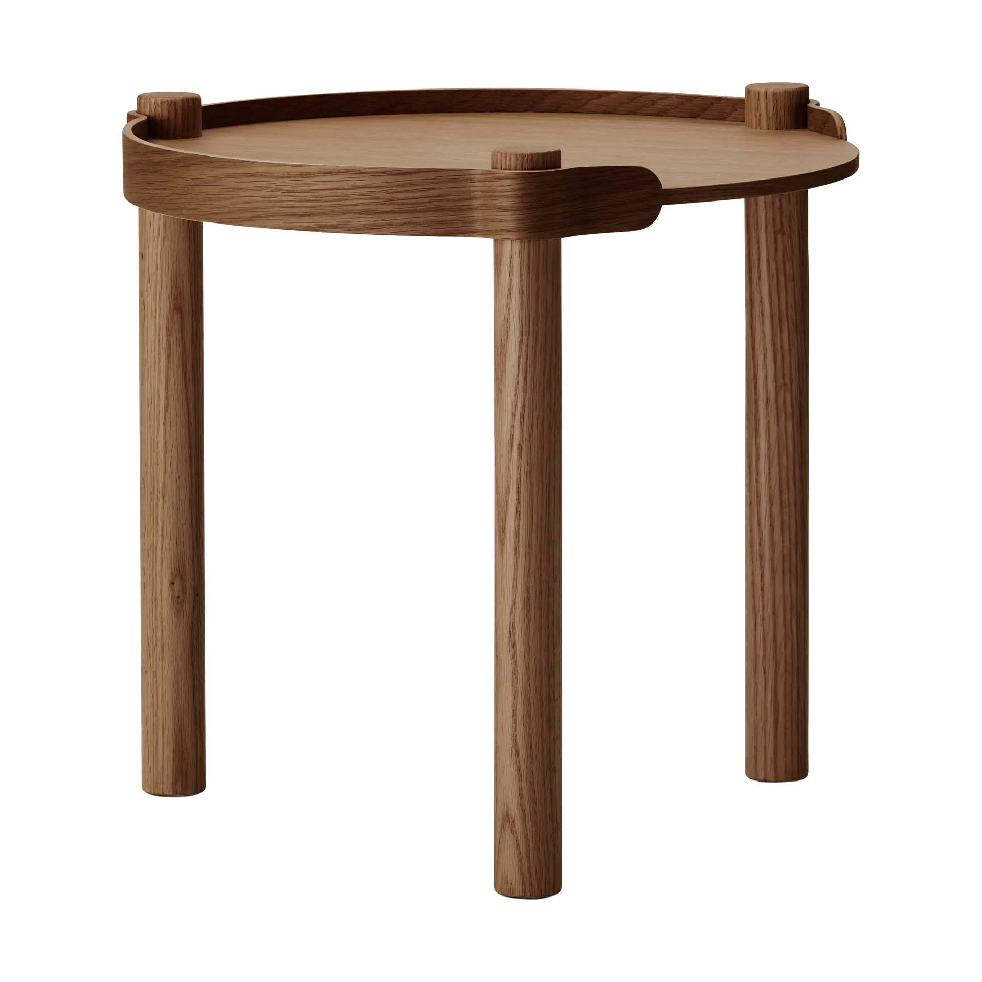 Mesa Woody Ø45 cm, Roble teñido oscuro Cooee Design