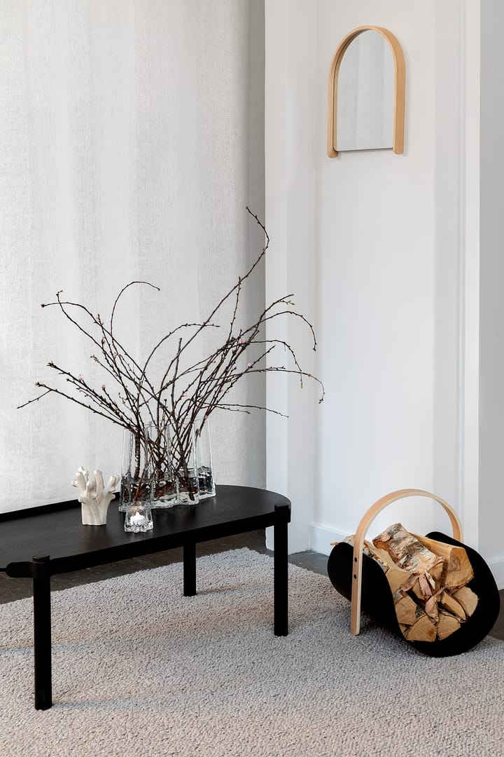 Mesa Woody 50x105 cm, Black stained oak Cooee Design