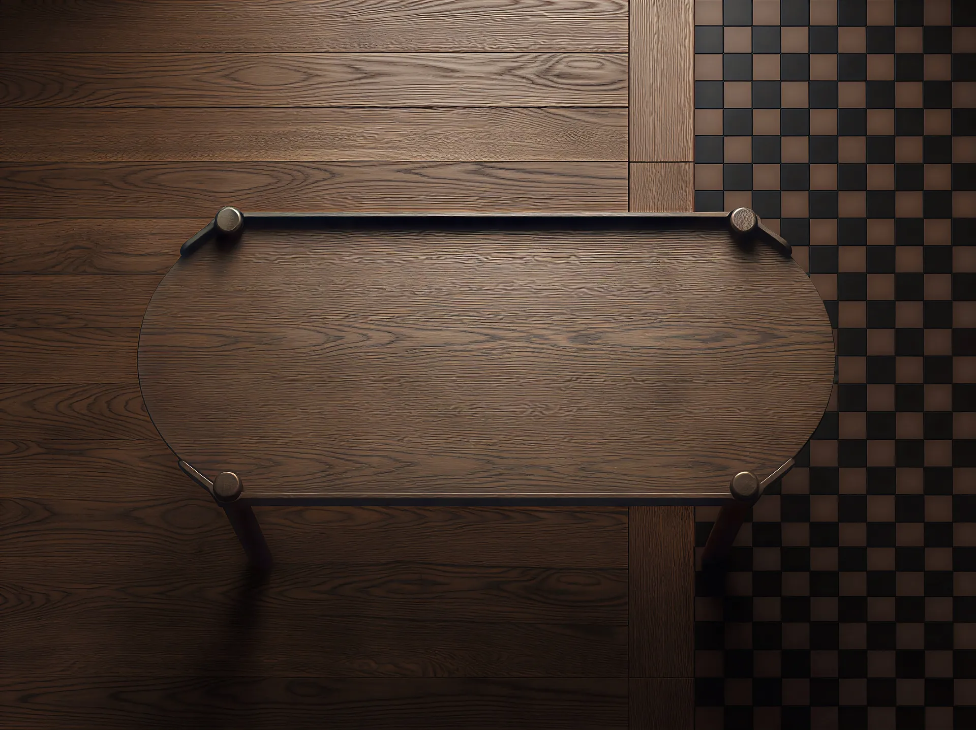 Mesa Woody 50x105 cm, Roble teñido oscuro Cooee Design