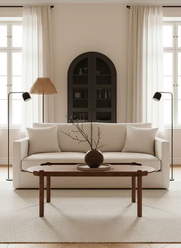 Mesa Woody 50x105 cm - Roble teñido oscuro - Cooee Design