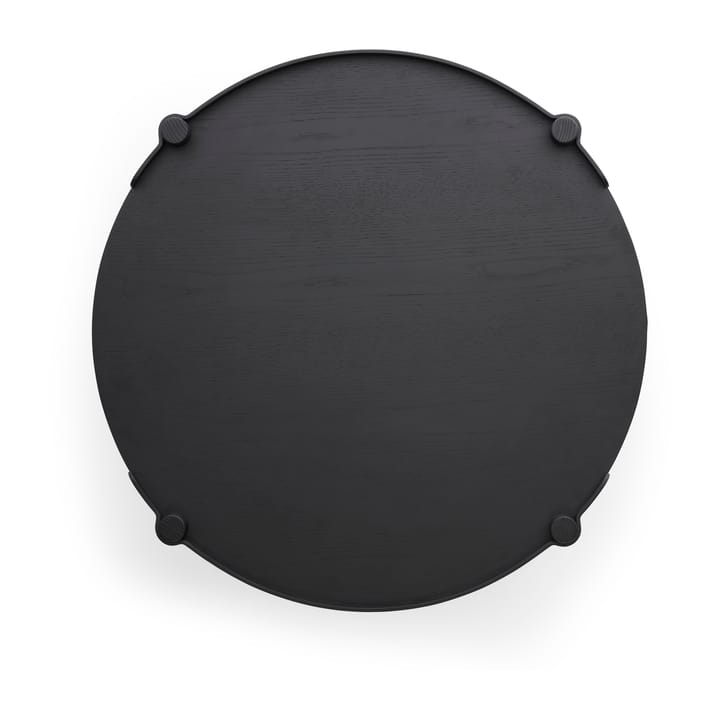 Mesa Woody Ø80 cm, Black stained oak Cooee Design