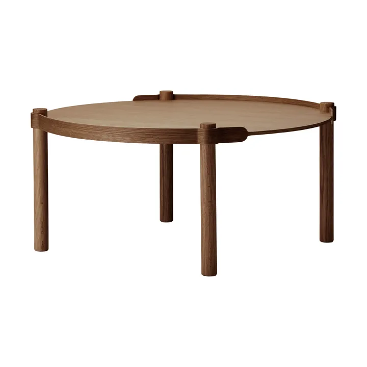 Mesa Woody Ø80 cm - Roble teñido oscuro - Cooee Design