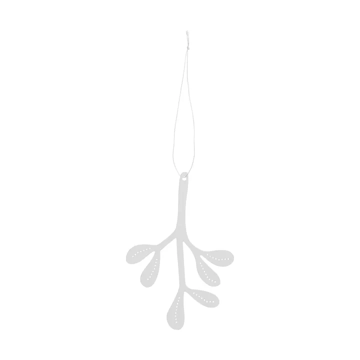 Mistletoe adorno navideño, pack de 2 - Acero inoxidable, 12 cm - Cooee Design