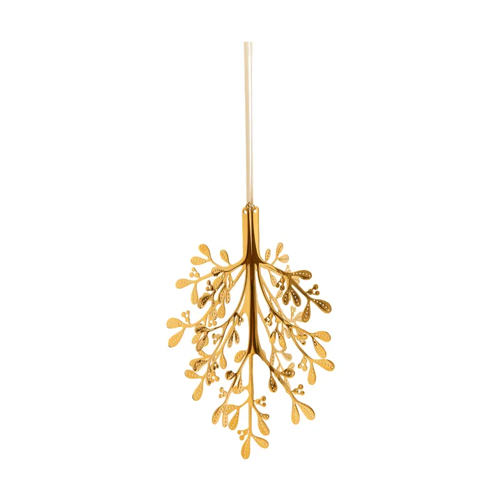 Mistletoe adorno navideño, pack de 2 - Latón, 29 cm - Cooee Design