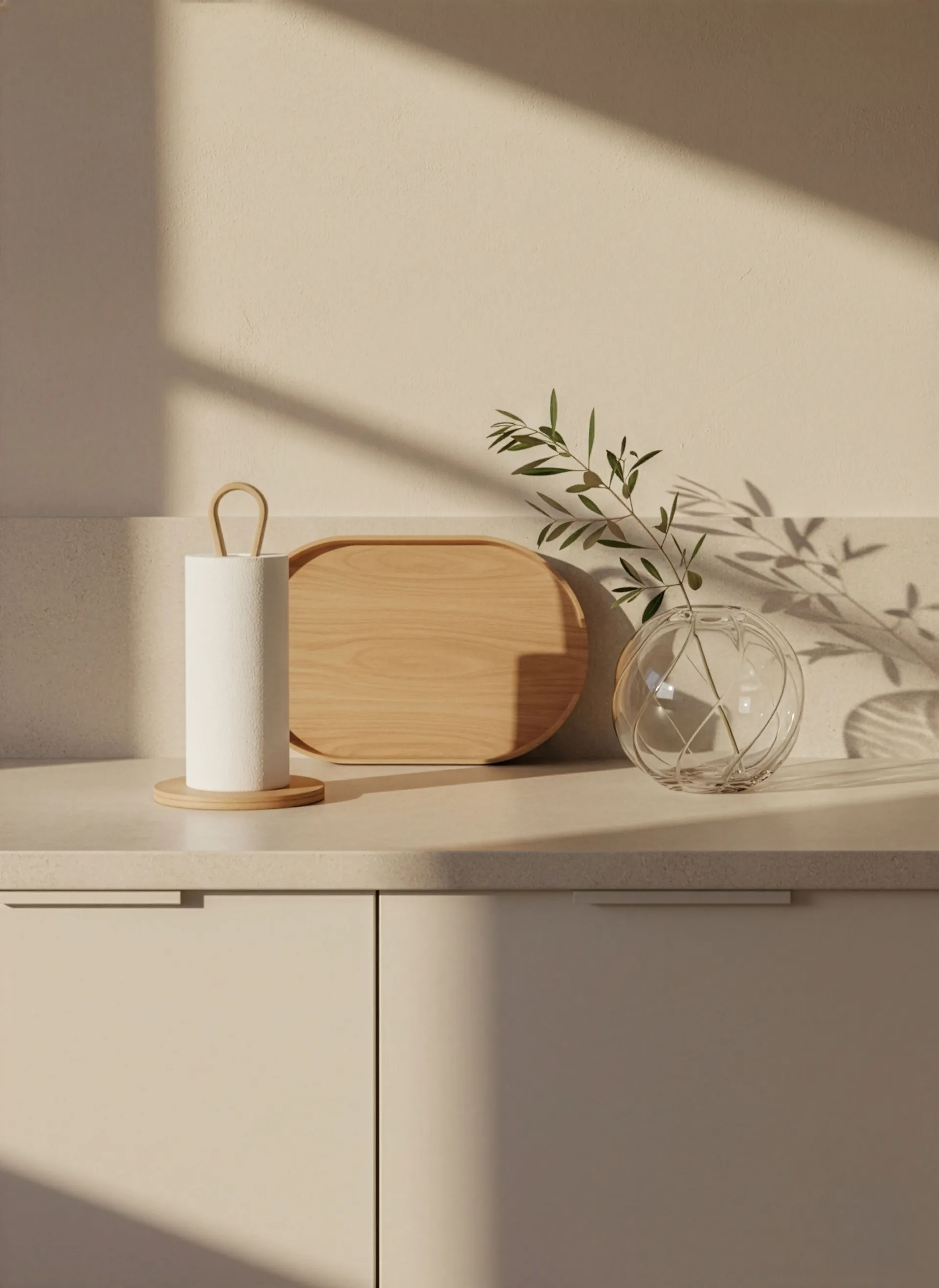 Portarrollo de cocina Woody , Roble Cooee Design