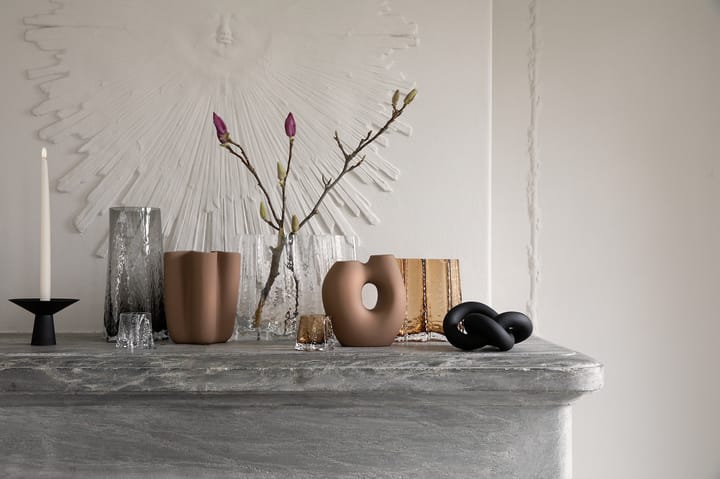 Portavelas Gry Ø8 cm, Cognac Cooee Design