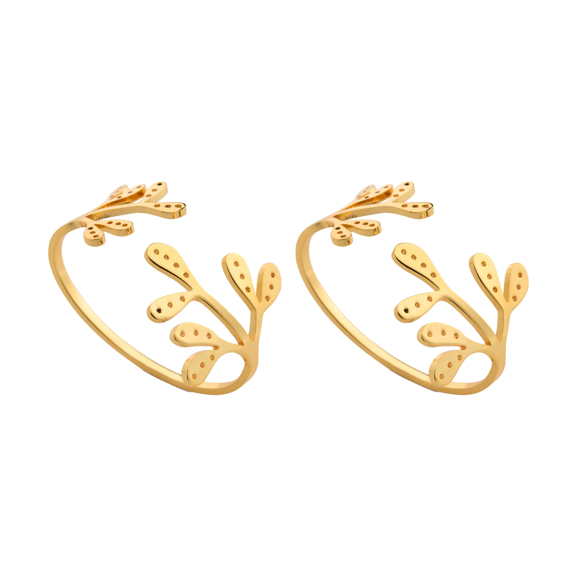 Servilleteros Mistletoe 2-pack, Brass Cooee Design