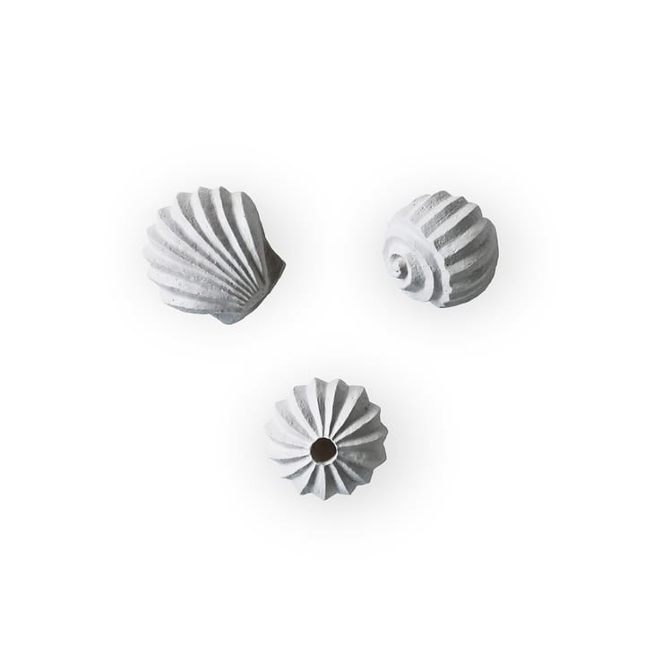 Set de 3 esculturas The Genesis Shells - Limestone - Cooee Design