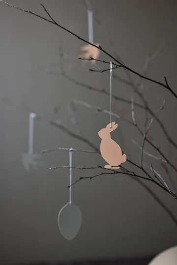 Set de 4 colgantes de pascua Easter Deco liebre - Cafe au lait - Cooee Design