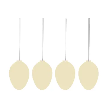 Set de 4 decoraciones de pascua Easter Deco huevo - Light yellow - Cooee Design