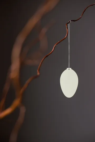 Set de 4 decoraciones de pascua Easter Deco huevo - Light yellow - Cooee Design