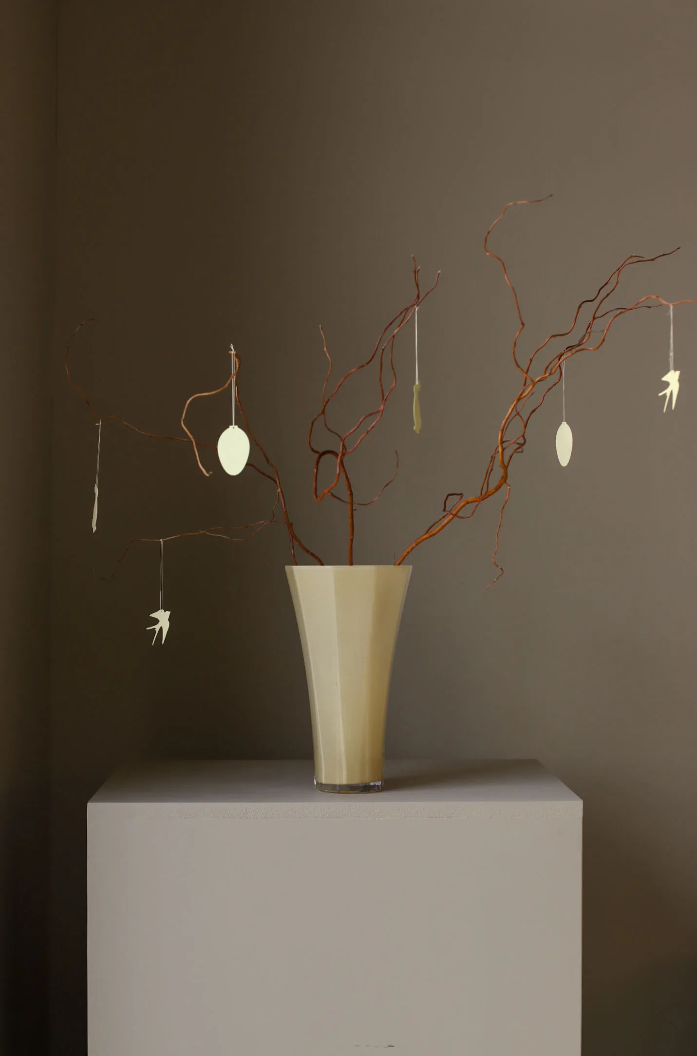 Set de 4 decoraciones de pascua Easter Deco huevo, Light yellow Cooee Design