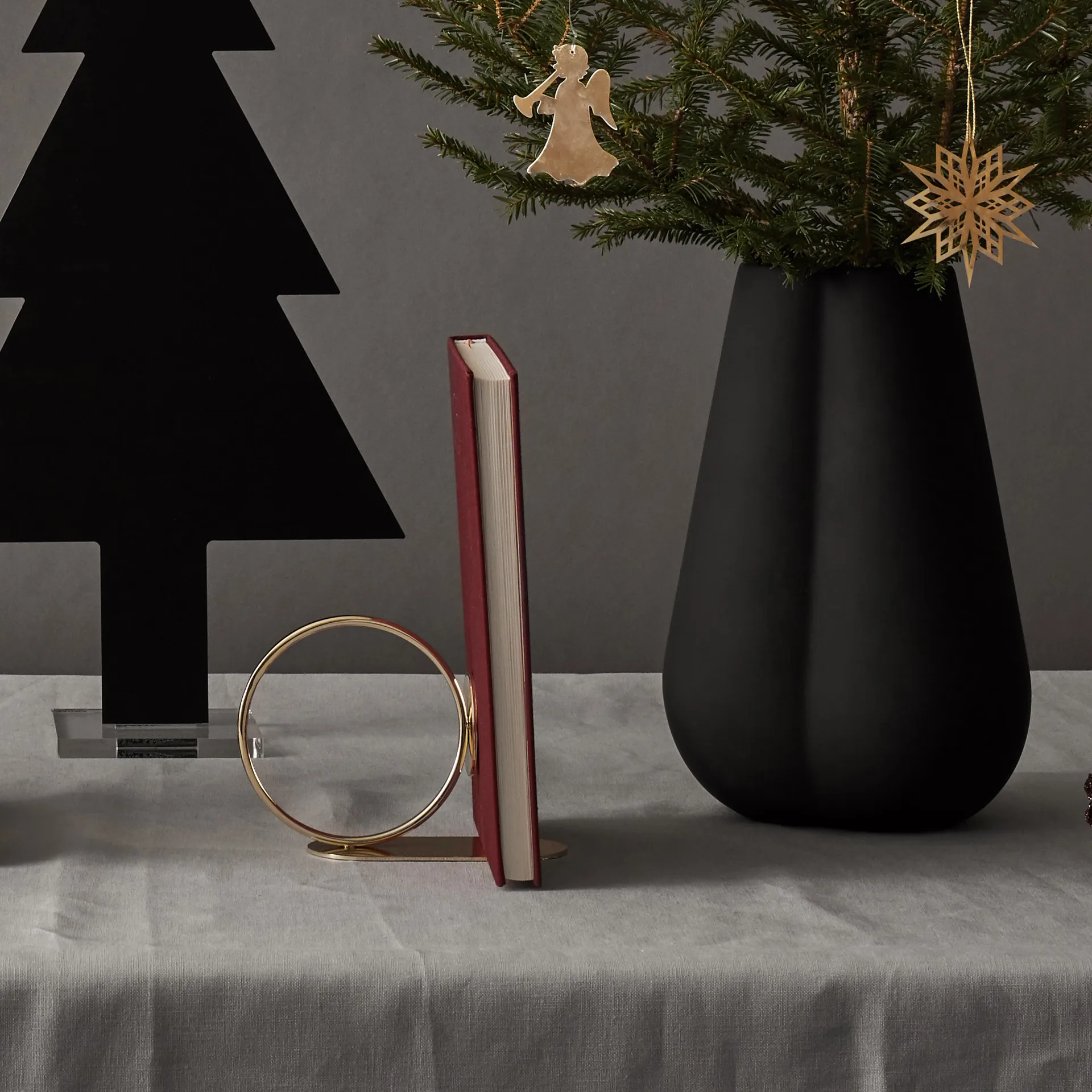 Sujetalibros Book Ring 10 cm, latón Cooee Design