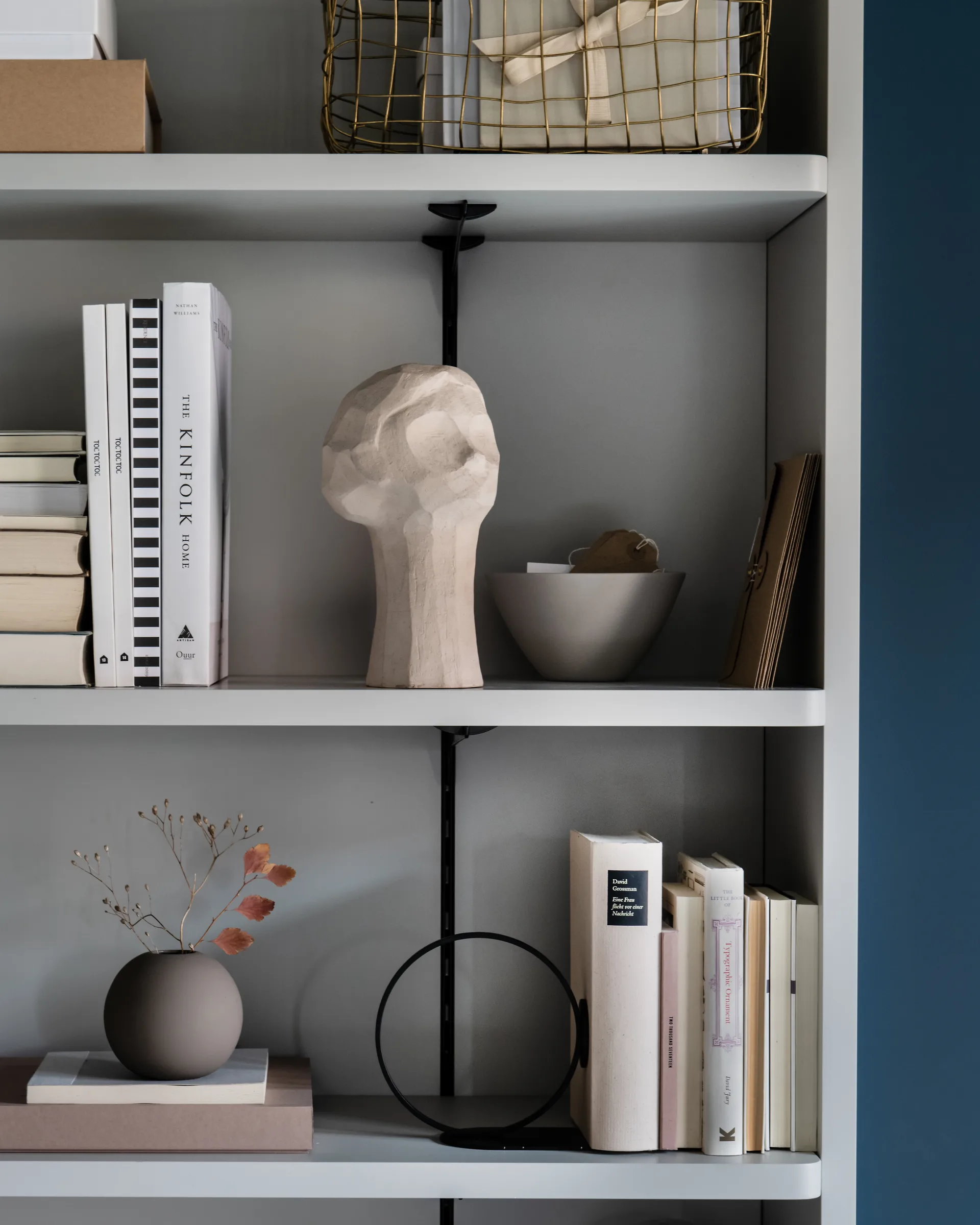 Sujetalibros Book Ring 10 cm, negro Cooee Design