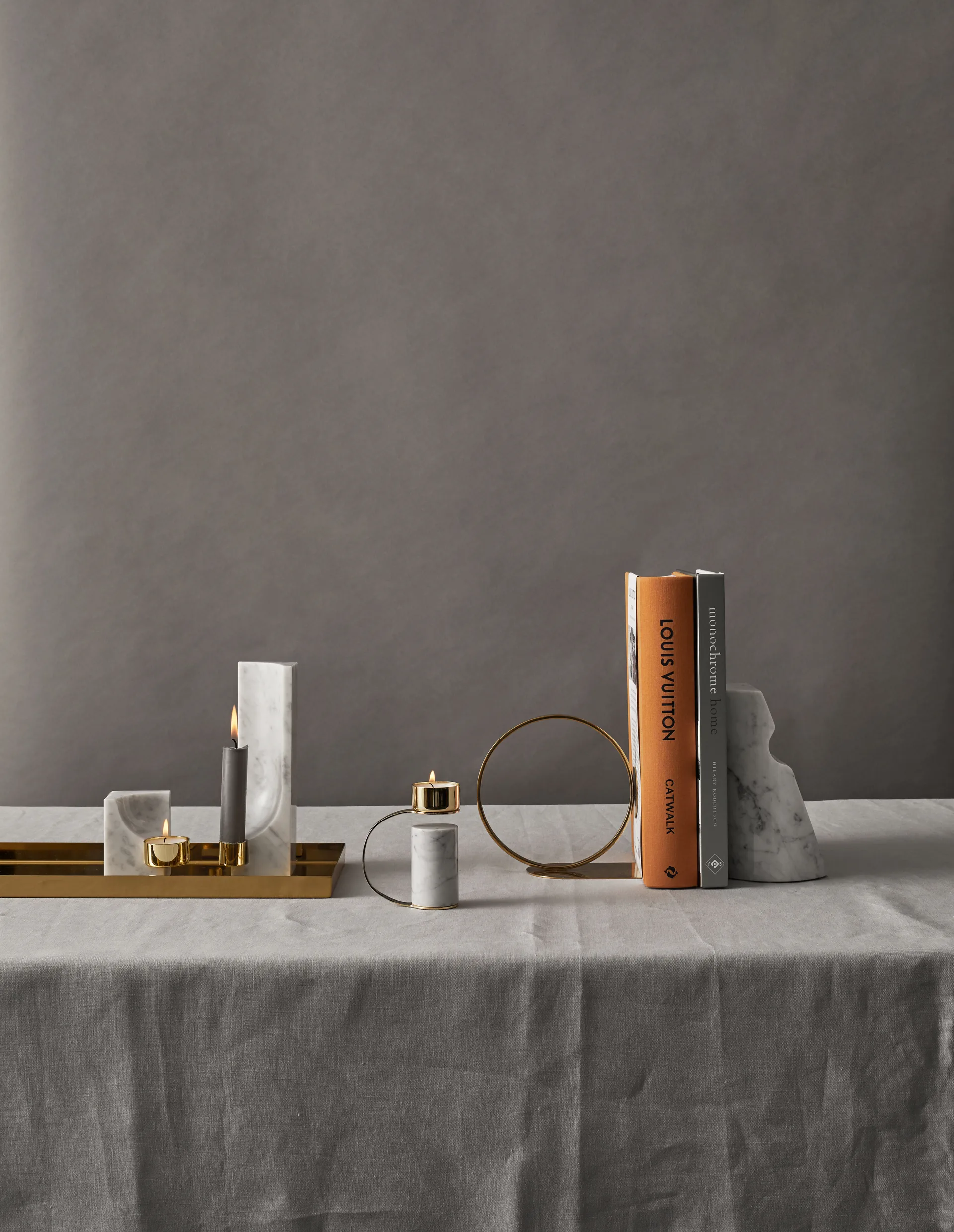 Sujetalibros Book Ring 15 cm, latón Cooee Design