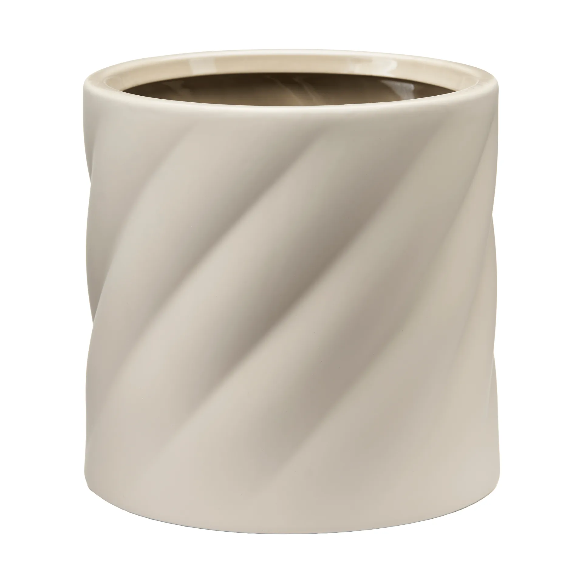 Twist maceta, Arena, mediana Ø19 cm Cooee Design