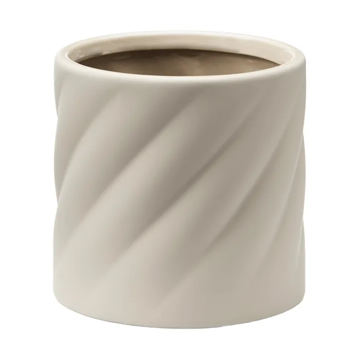 Twist maceta - Arena, pequeña Ø12 cm - Cooee Design