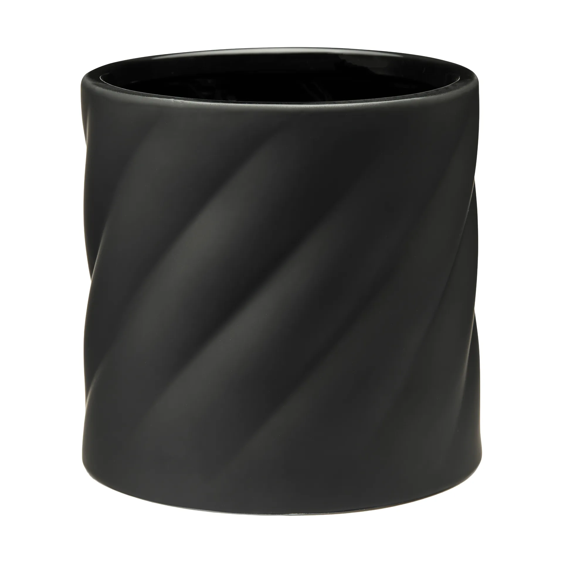 Twist maceta, Negro, mediano Ø19 cm Cooee Design