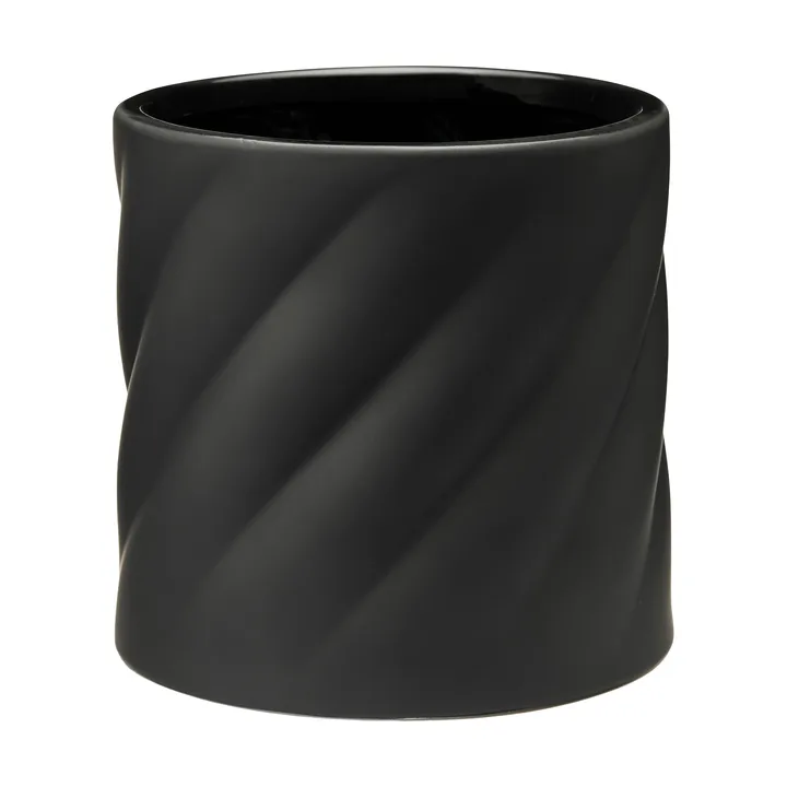 Twist maceta - Negro, mediano Ø19 cm - Cooee Design