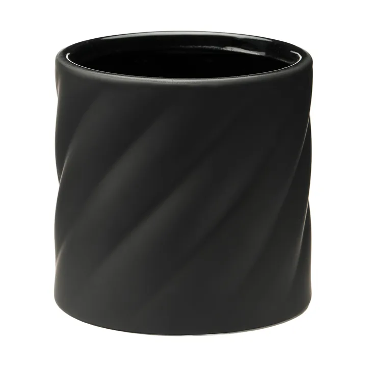 Twist maceta - Negro, pequeño Ø12 cm - Cooee Design