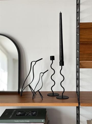 Woody Bird high 18 cm - Black stained oak - Cooee Design