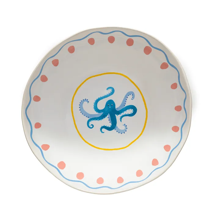 Bol de servir Summer Bliss - Octopus, Ø28 cm - Costa Nova