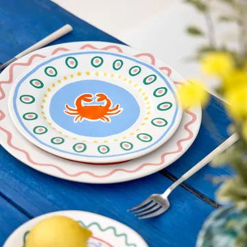 Plato de postre Summer Bliss - Crab, Ø22 cm - Costa Nova
