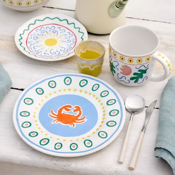 Plato de postre Summer Bliss - Crab, Ø22 cm - Costa Nova
