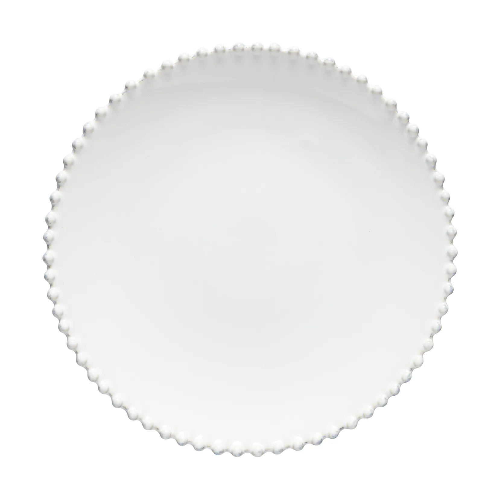 Plato llano Pearl, Blanco, Ø28 cm Costa Nova
