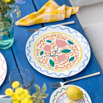 Plato llano Summer Bliss - Capri, Ø24 cm - Costa Nova