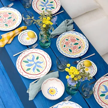 Plato llano Summer Bliss - Capri, Ø24 cm - Costa Nova