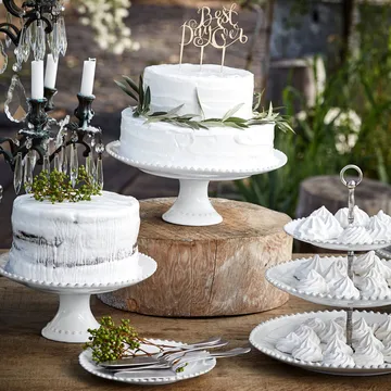 Plato para tarta Pearl - Blanco, Ø28,4 cm - Costa Nova